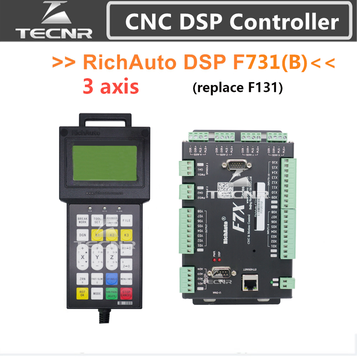 Richauto A11 Dsp Controller 3 Axis - RichAuto DSP F731 3軸モーションコントロールシステム F7X CNC